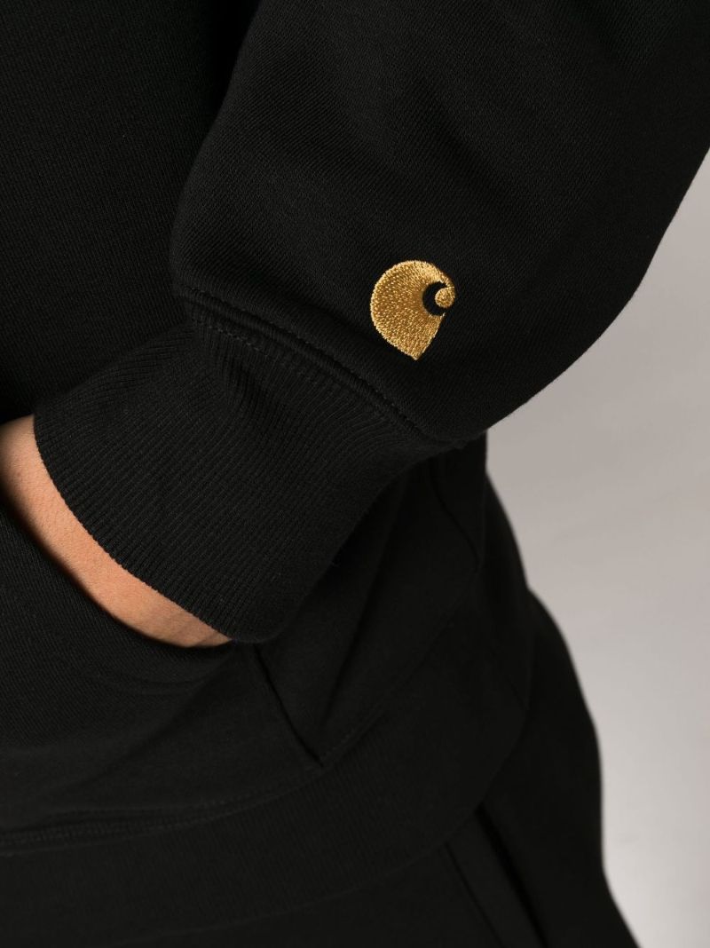Black Chase Zip-up Sweatshirt