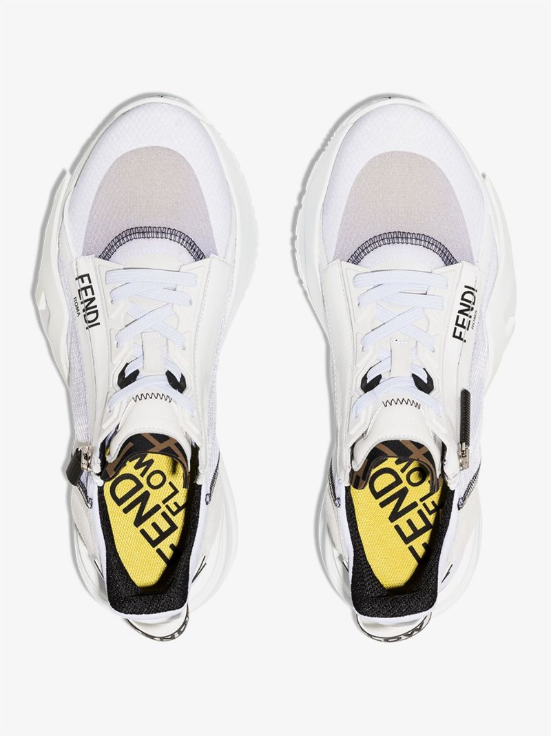 White Flow Low Top Sneakers