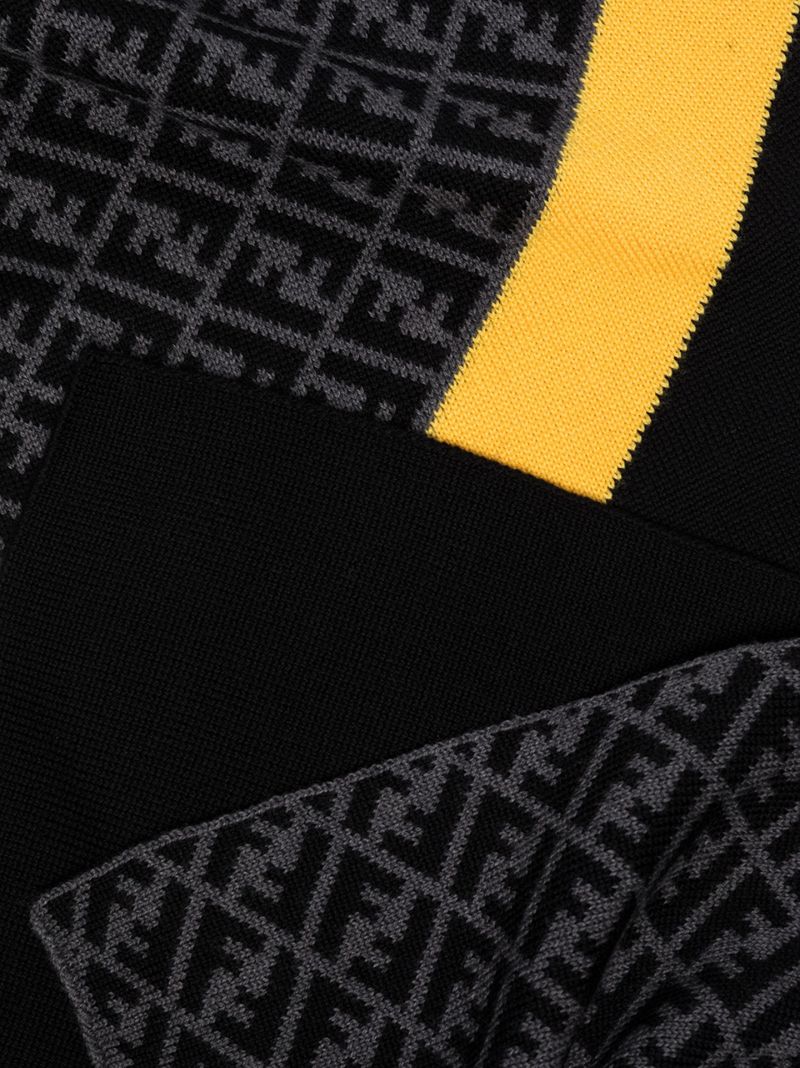 Panelled Ff Print Scarf