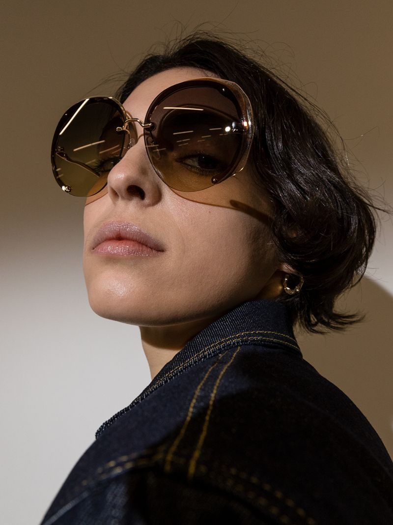 Brown Oversized Sunglasses