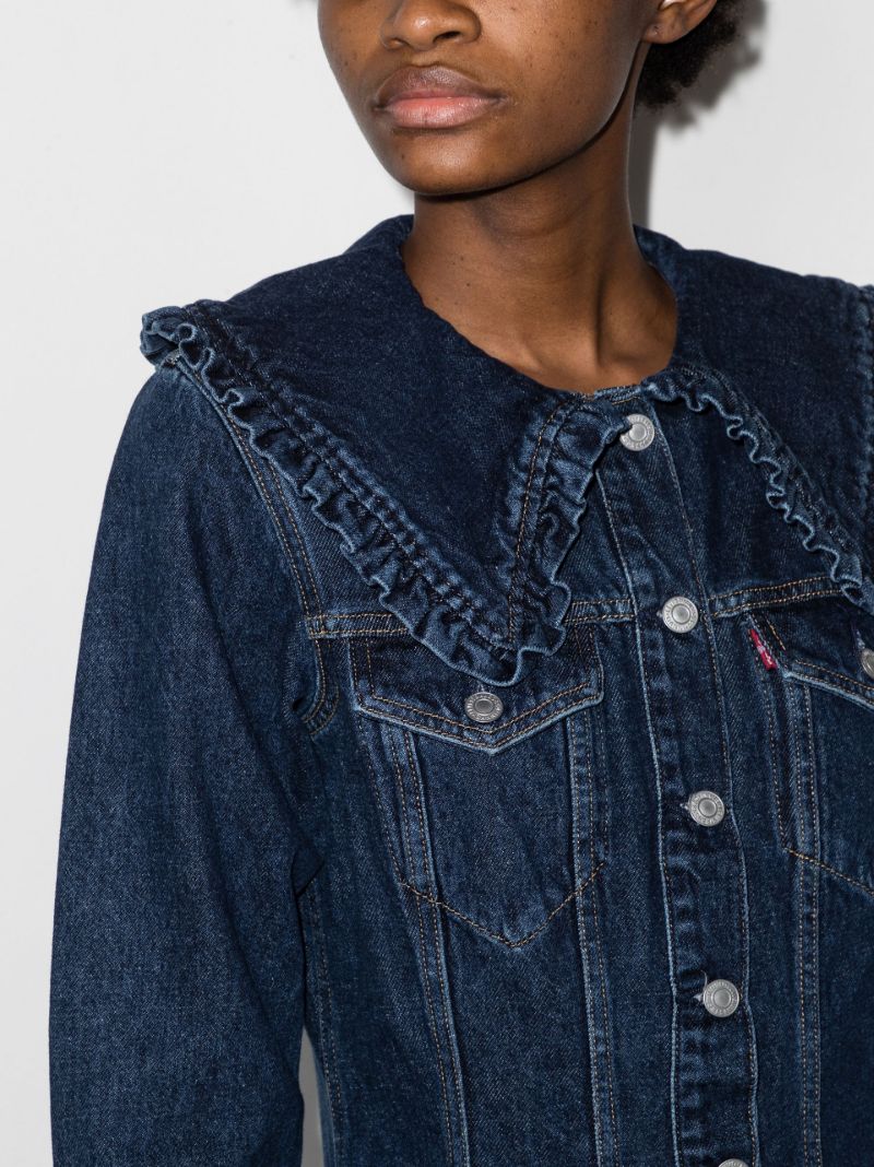 X Levi's Button-up Denim Midi Dress