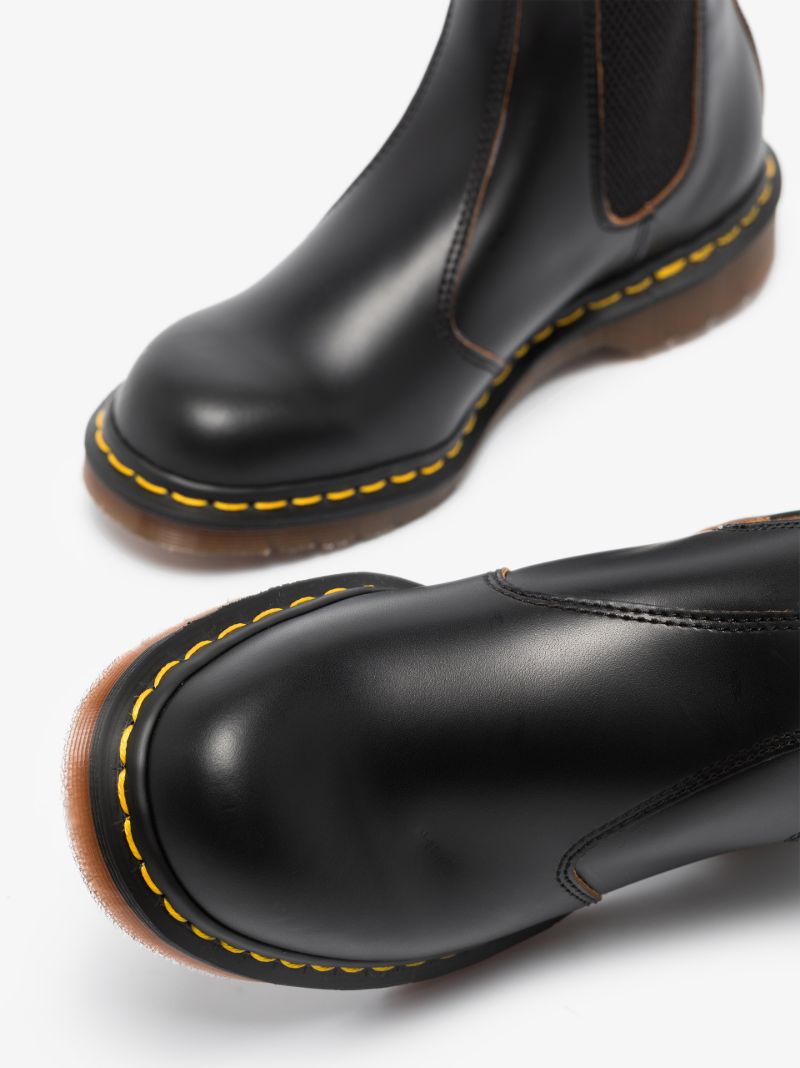 Black Vintage 2976 Chelsea Leather Boots