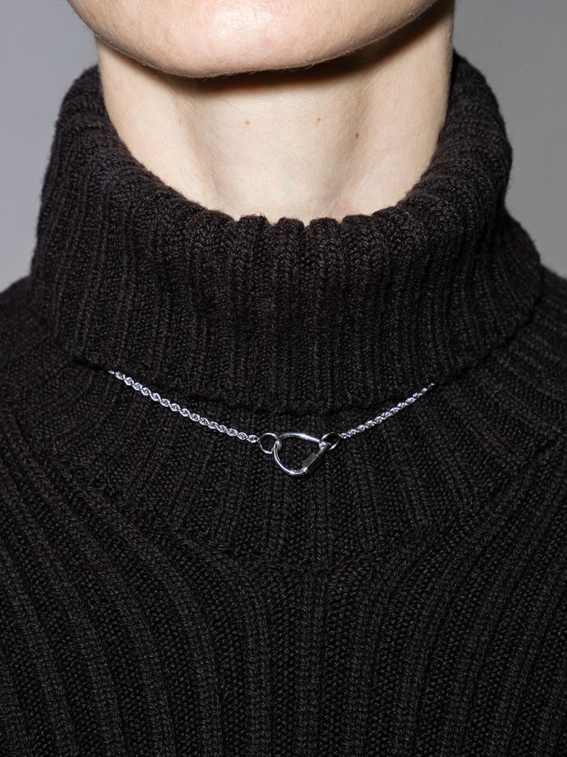 14k White Gold Baby Drop Lock Charm