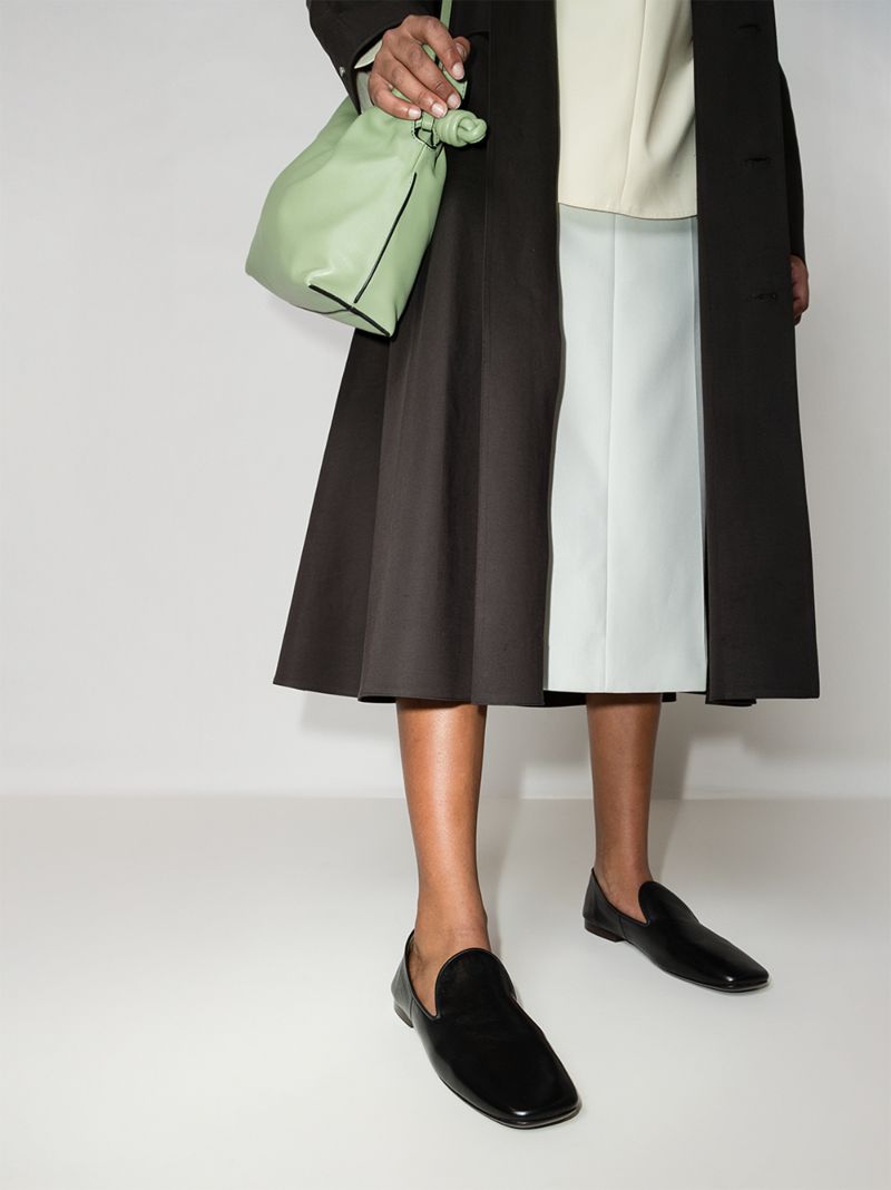 Black Soft Leather Loafers