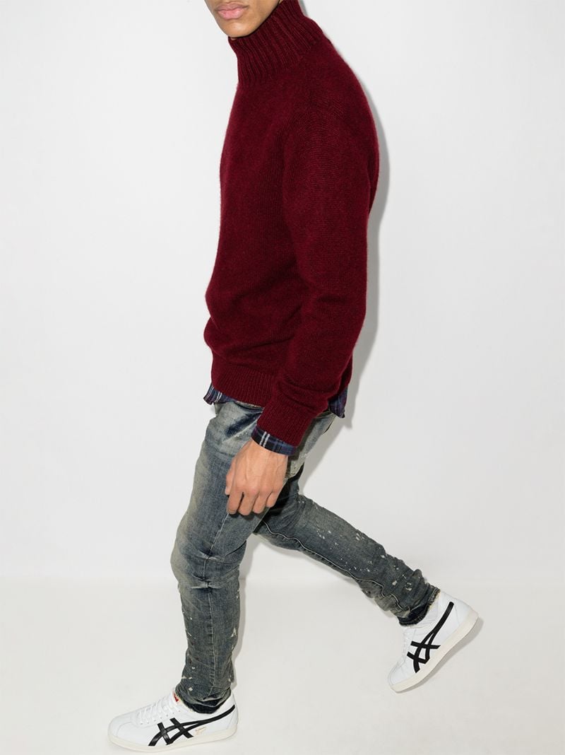 P002 Vintage Spotted Tapered Jeans