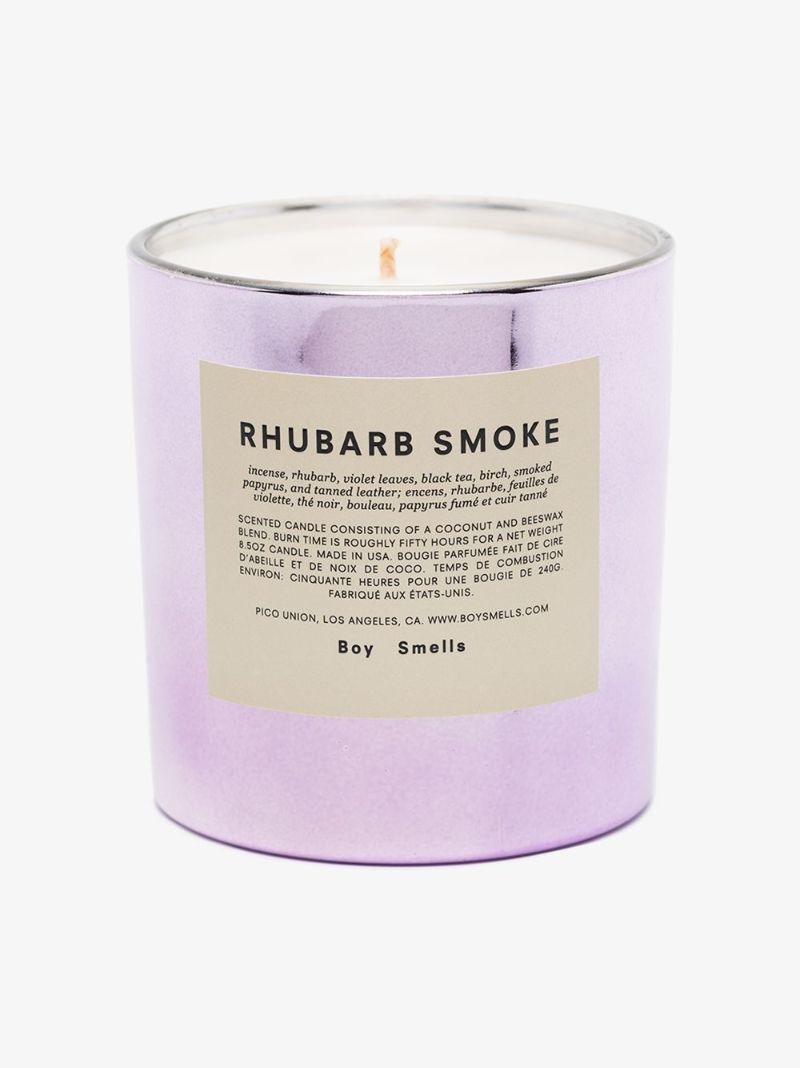 Purple Rhubarb Smoke Candle
