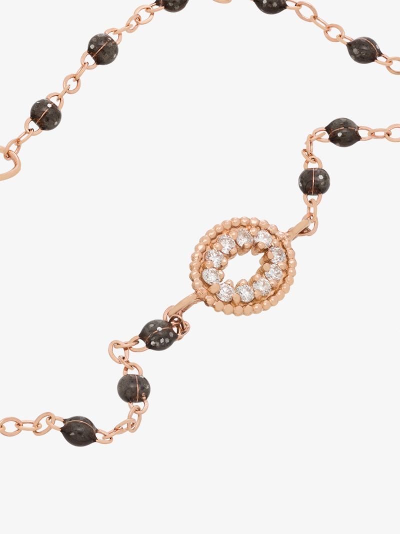 18k Rose Gold Classic Gigi Quartz Me Hearty 17 Cm Diamond Bracelet