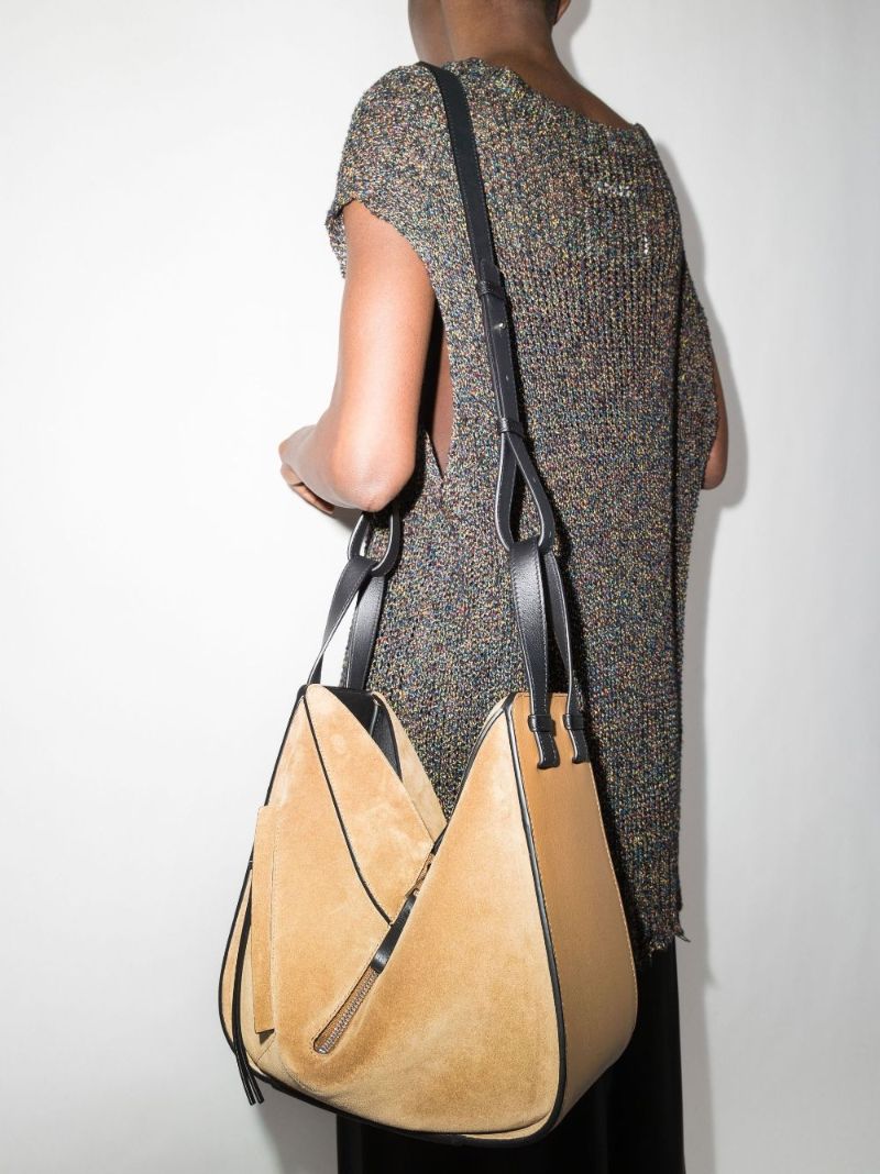 Brown Hammock Small Leather Shoulder Bag