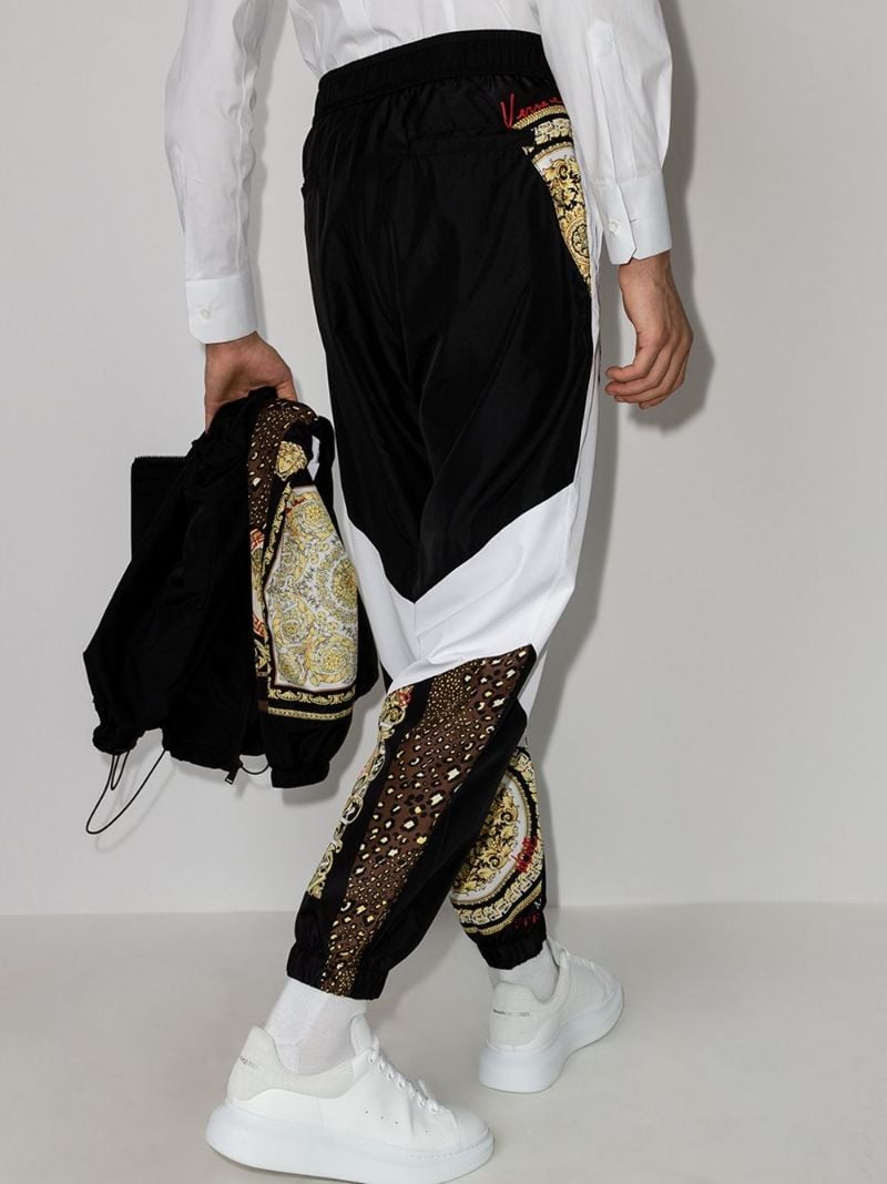 Baroque Mosaic Panelled Track Pants