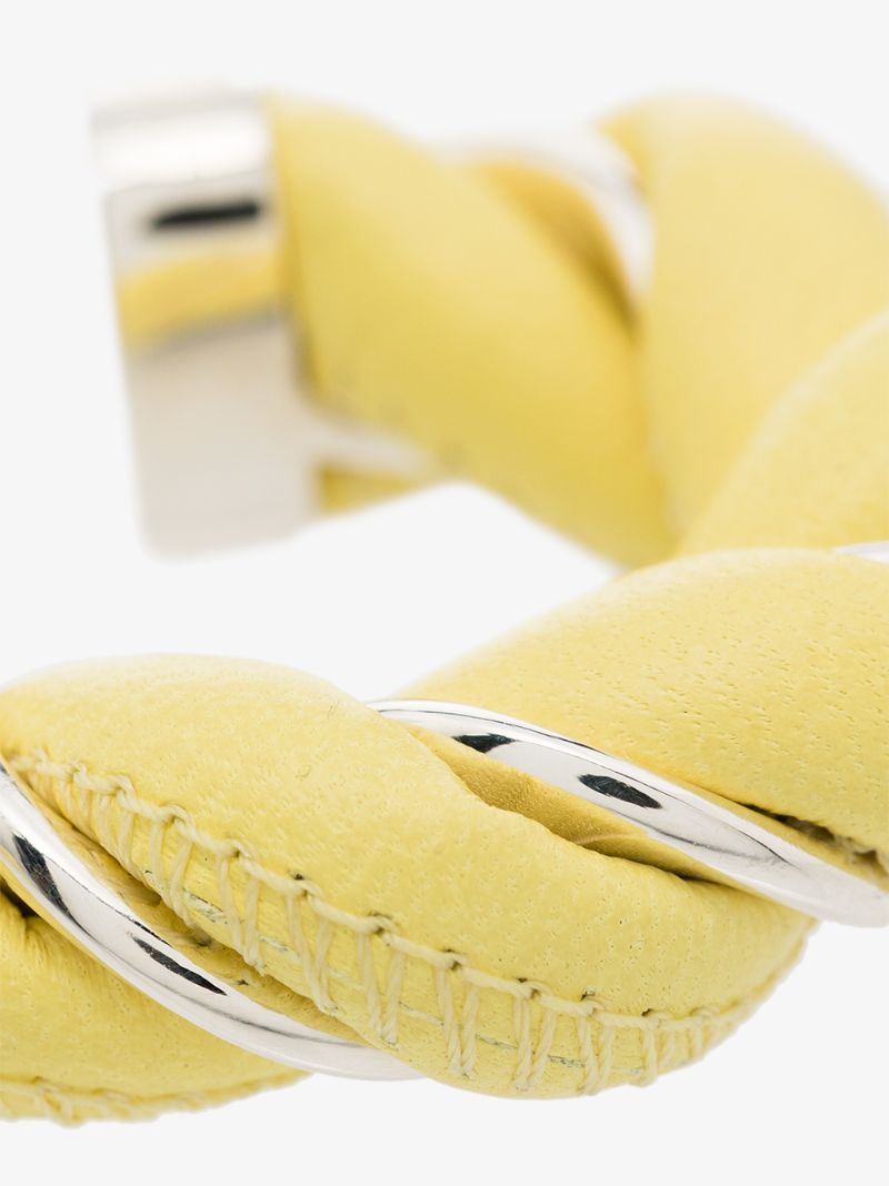 Yellow Twist Sterling Silver Earrings