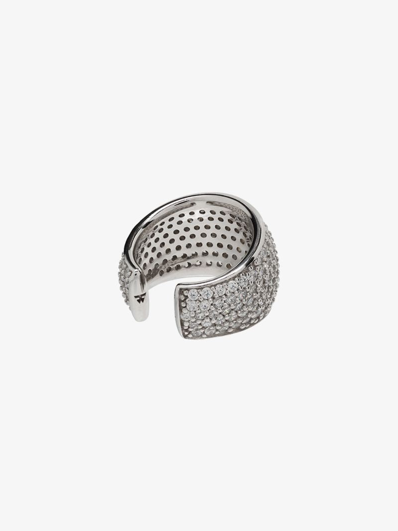 Sterling Silver Liz Crystal Ear Cuff