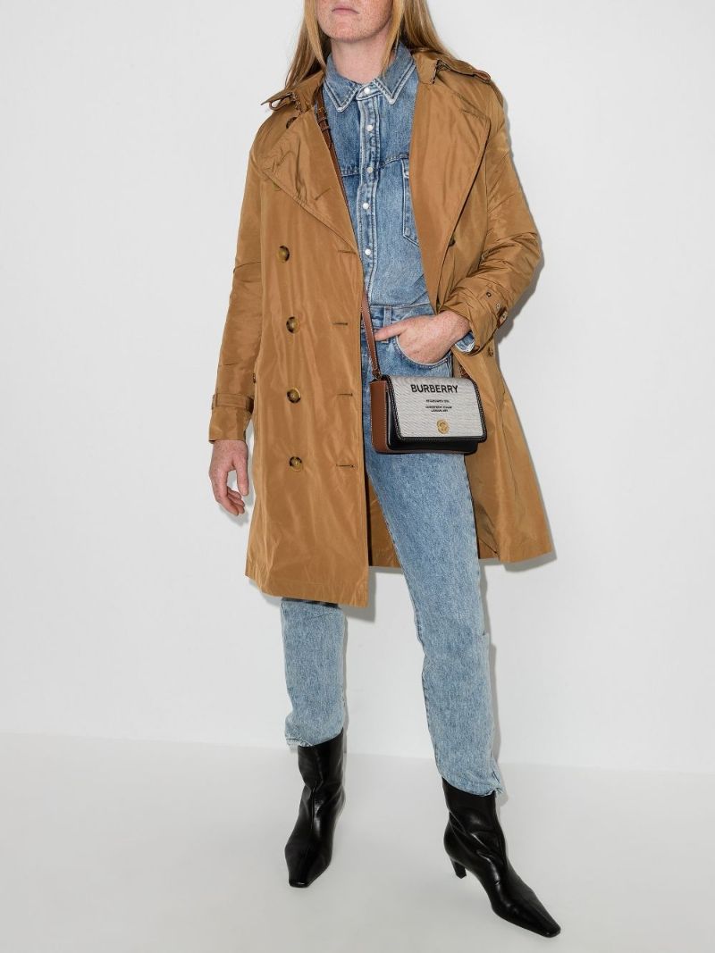Brown Kensington Hooded Trench Coat