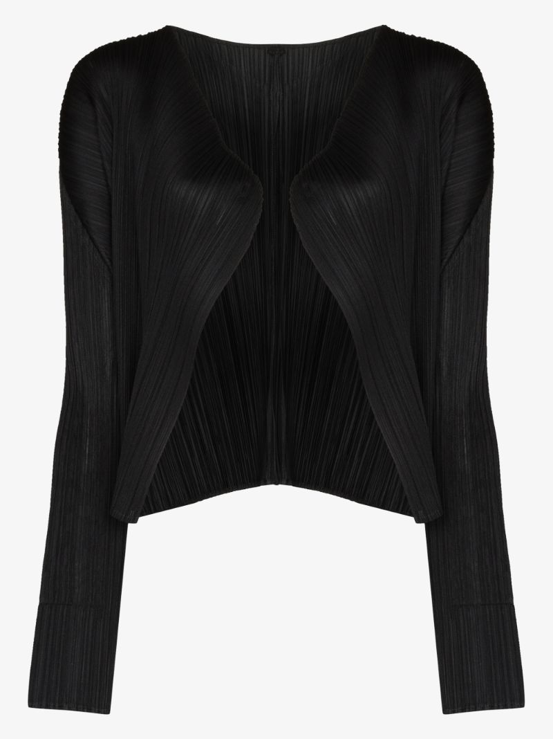 Basics Plissé Cardigan