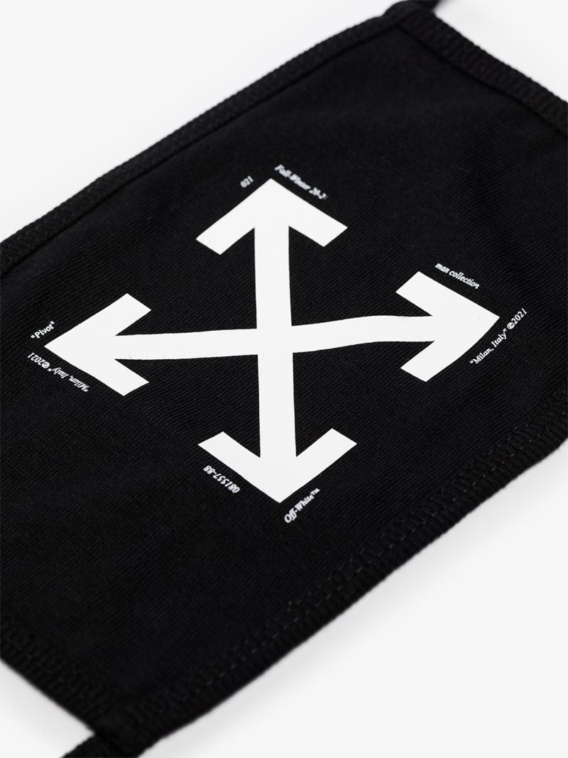 Black Arrows Print Face Mask