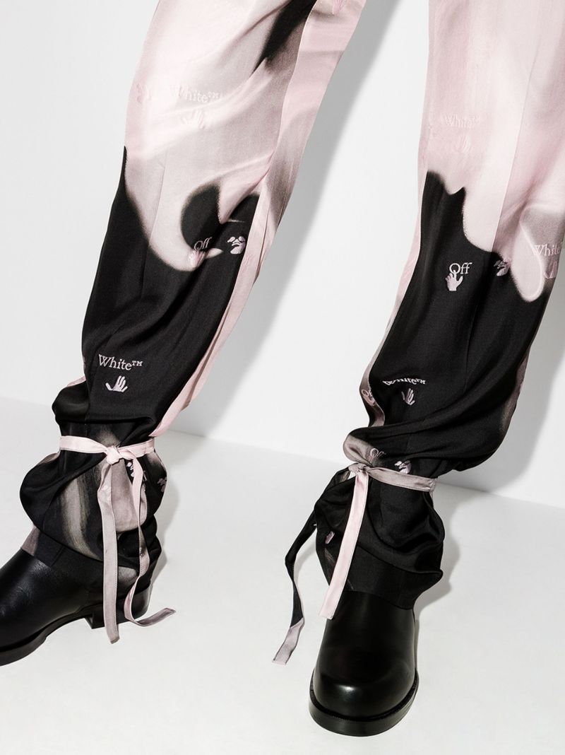 Liquid Melt Tie-ankle Trousers
