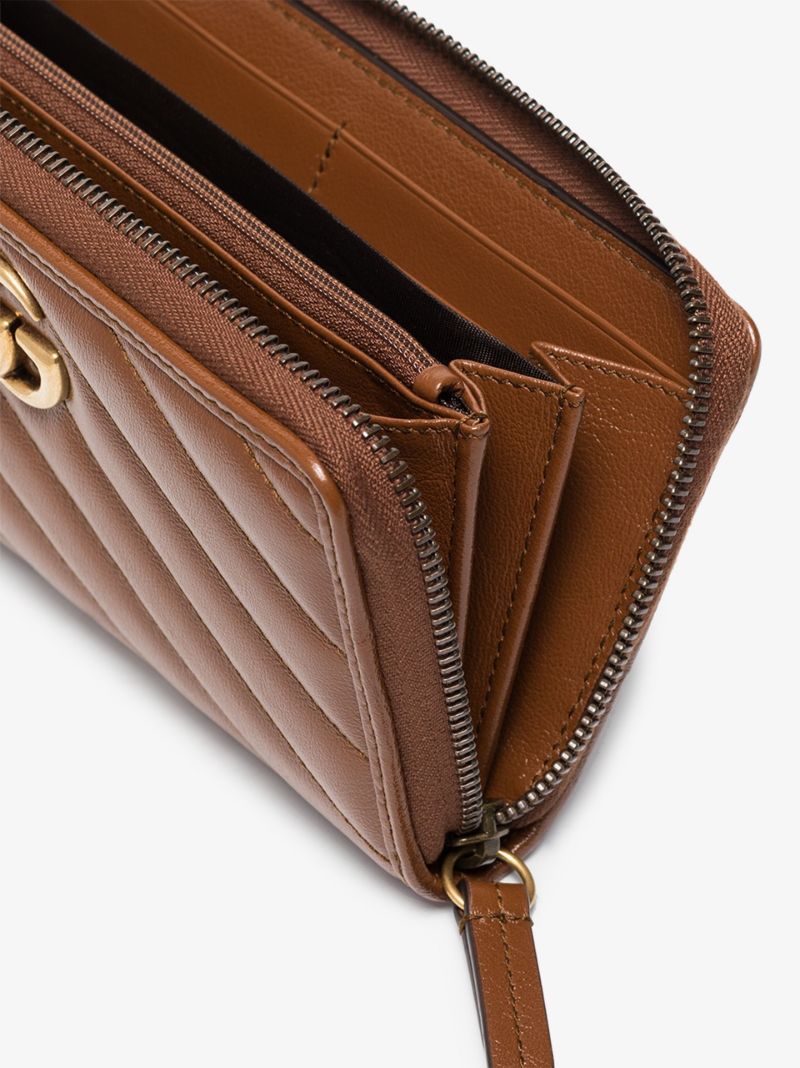 Brown Gg Marmont Leather Wallet