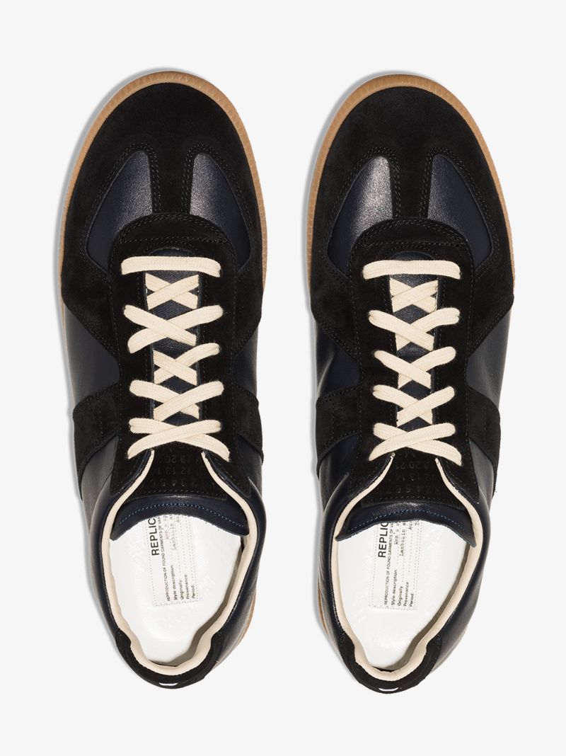 Blue Replica Leather Sneakers