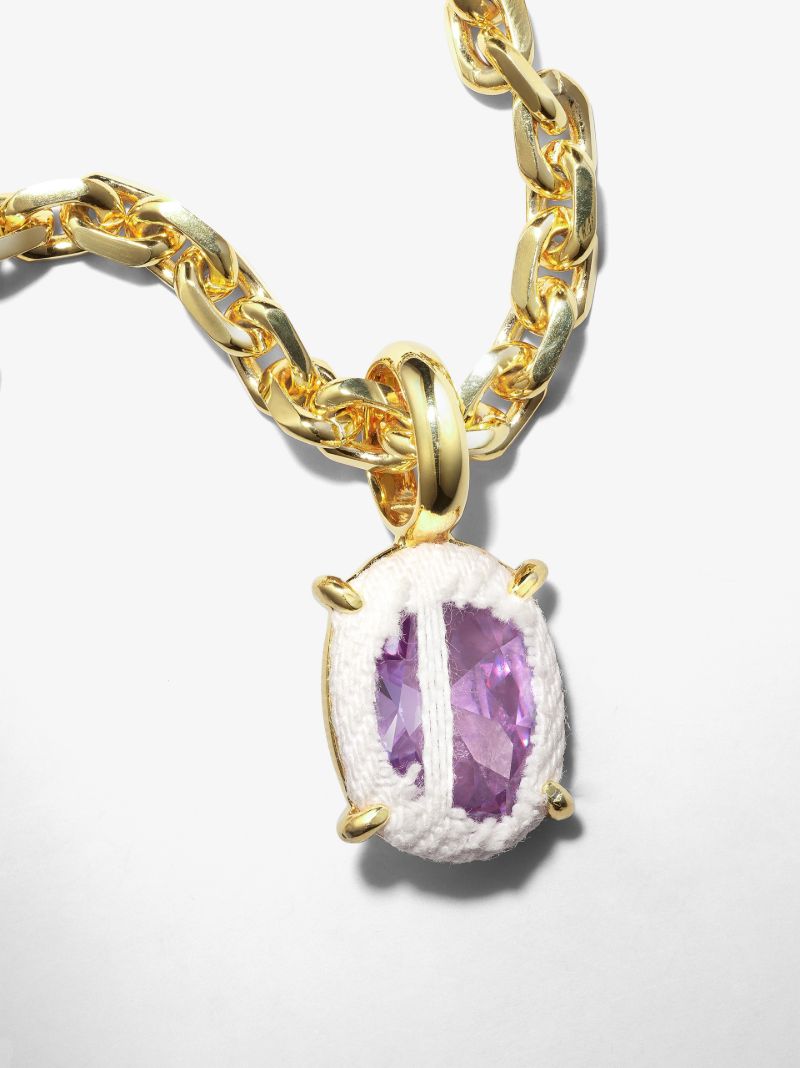 Gold Tone Heavy Mixed Chain Necklace