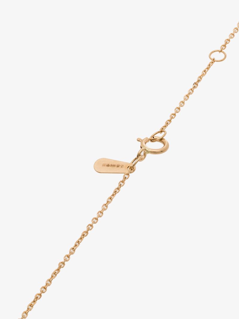 14k Yellow Gold Dog Tag Diamond Necklace