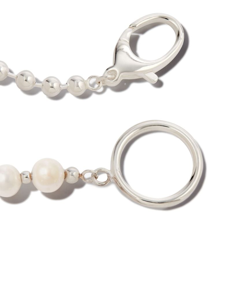 Sterling Silver 50/50 Pearl Bracelet