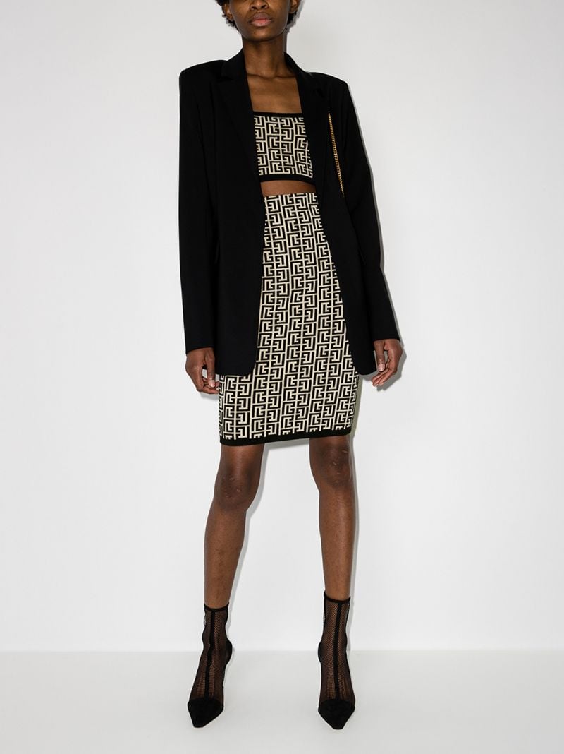 Monogram Jacquard Skirt