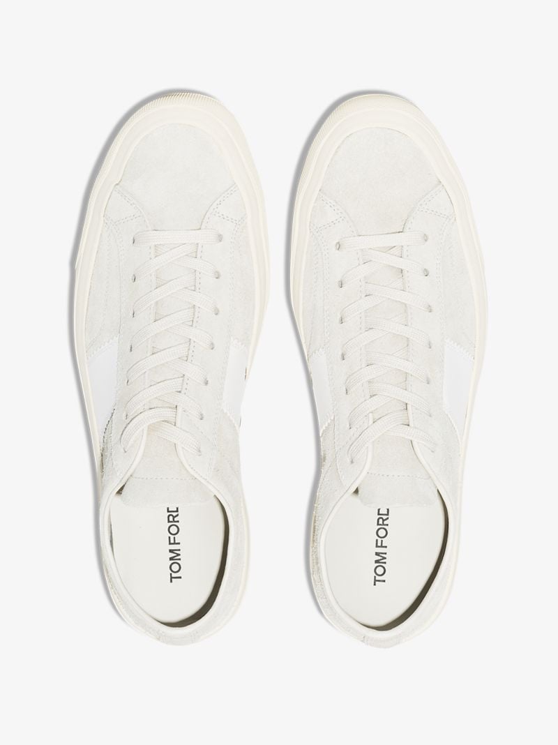 White Cambridge Suede Sneakers
