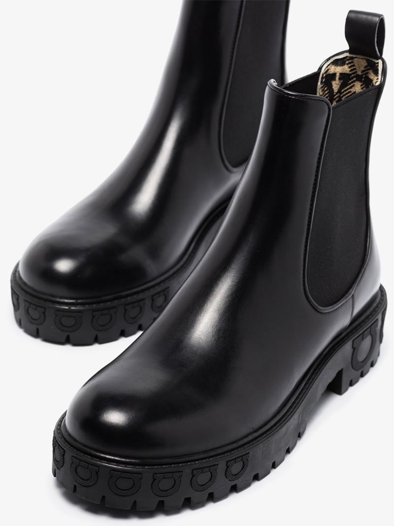 Black Gancini Chelsea Boots