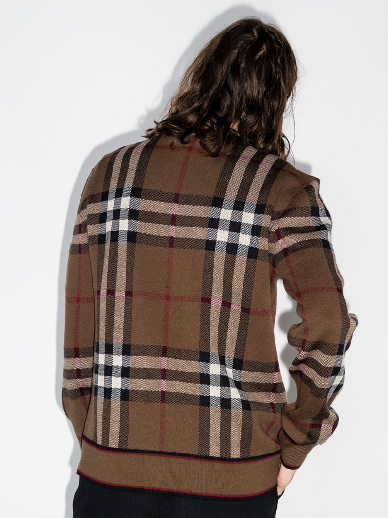 Brown House Check Sweatshirt