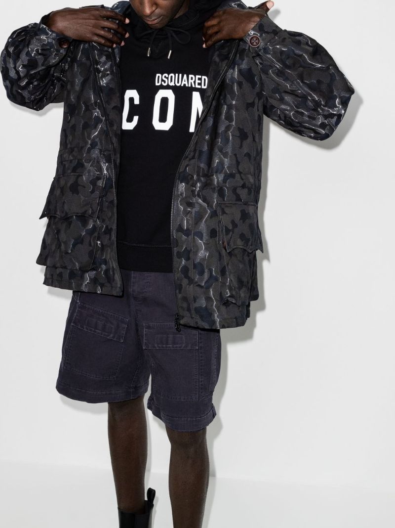 Icon Logo Print Hoodie