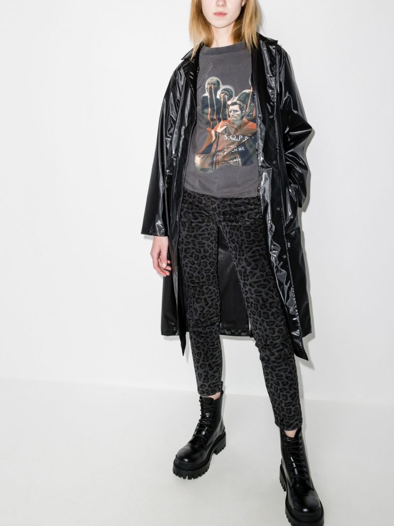 Leopard-print Skinny Jeans