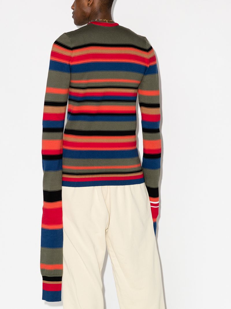 Maxi Sleeve Striped Sweater