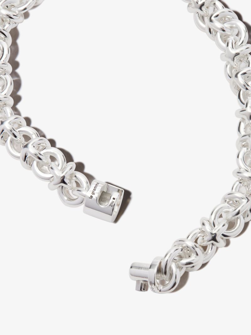 Sterling Silver Le 29g Entrelacs Polished Bracelet