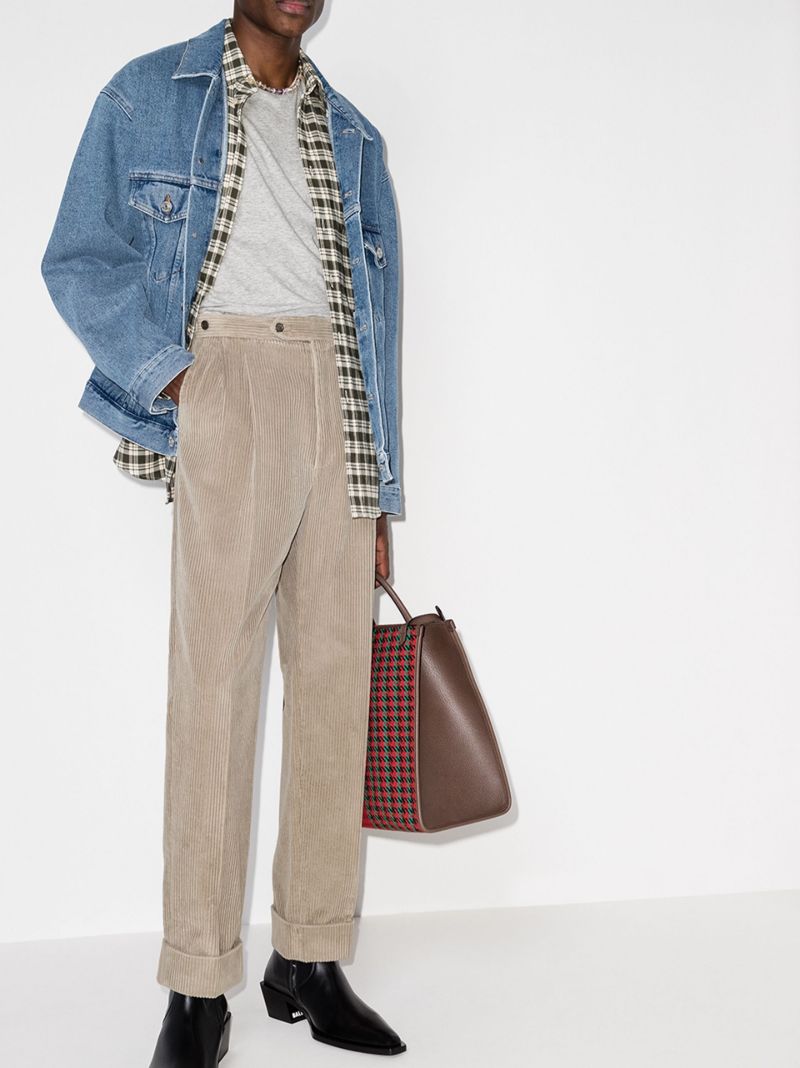 Corduroy Straight Leg Trousers