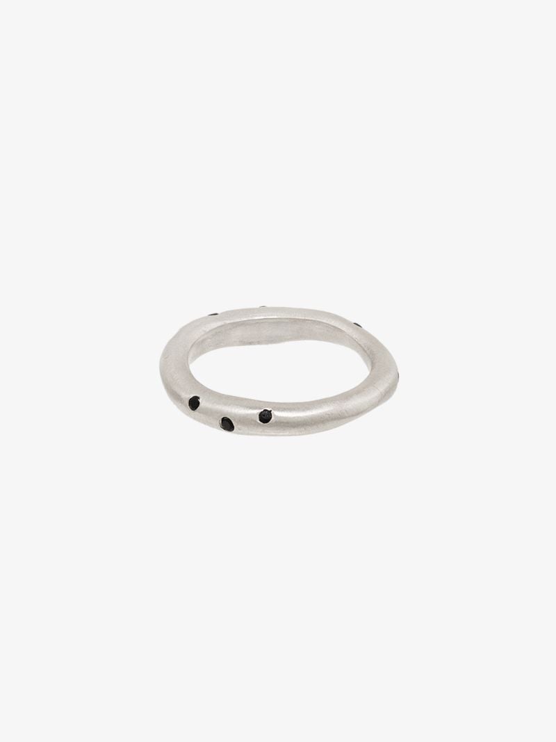 Sterling Silver Black Diamond Ring