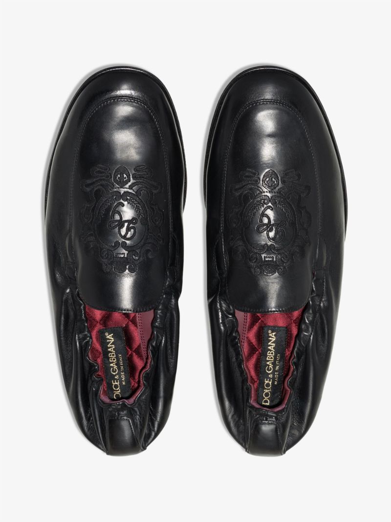 Black Soft Leather Loafers