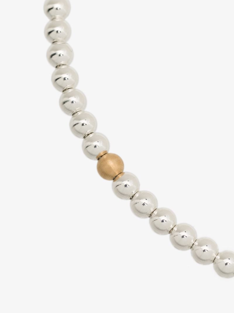 Sterling Silver Le 11g Polished Bead Bracelet