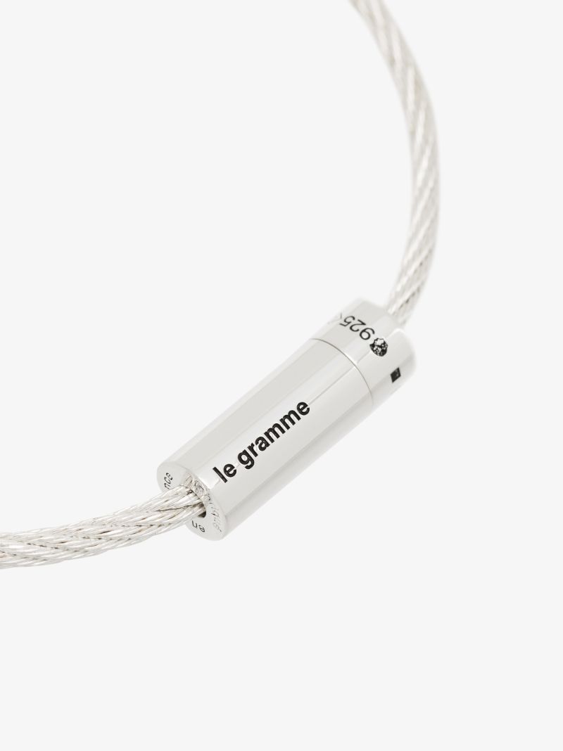 Sterling Silver Le 9g Polished Cable Bracelet