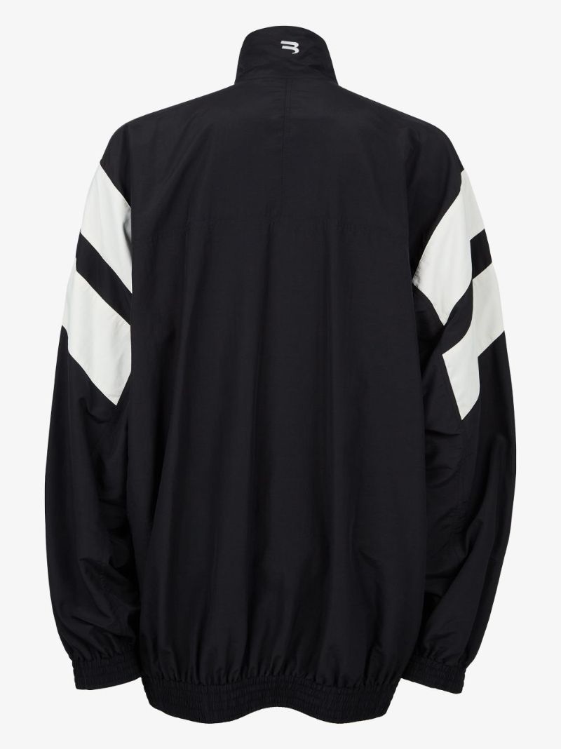 Black Colour Block Track Jacket