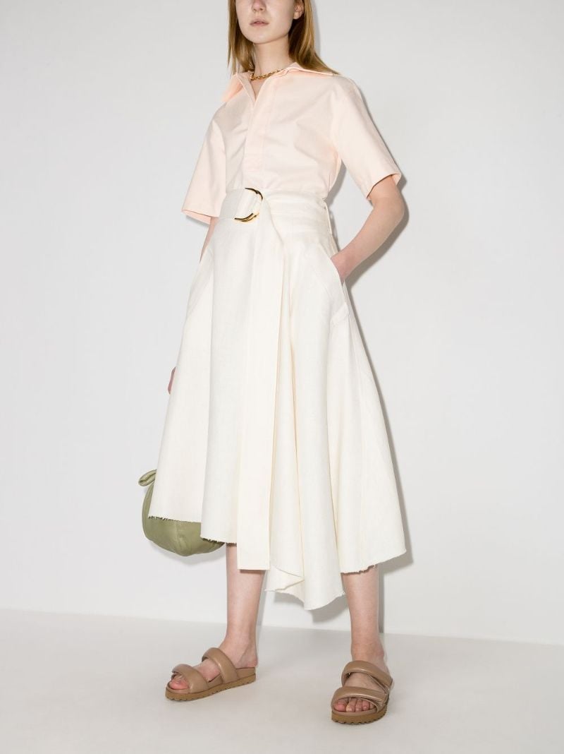 Asymmetric D-ring Mini Skirt