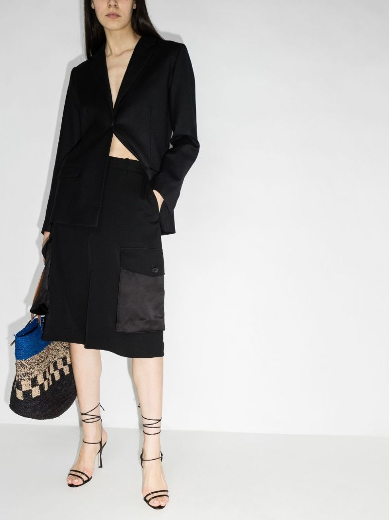 Wide Leg Wool Shorts