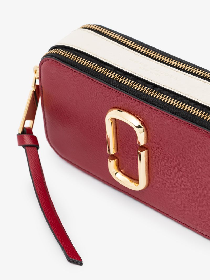 Red the Snapshot Leather Cross Body Bag