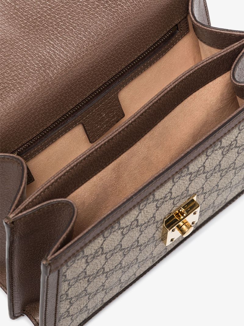 Brown Ophidia Gg Supreme Small Top Handle Bag