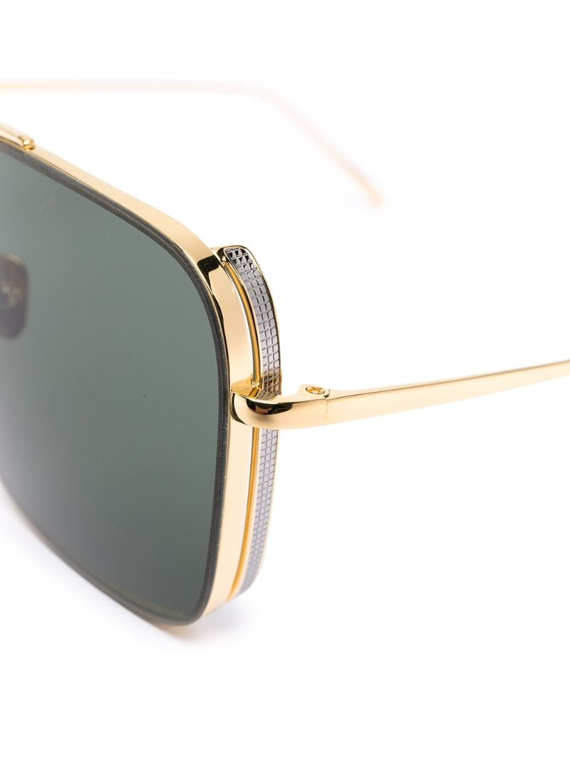Gold-tone Asher Pilot-frame Sunglasses