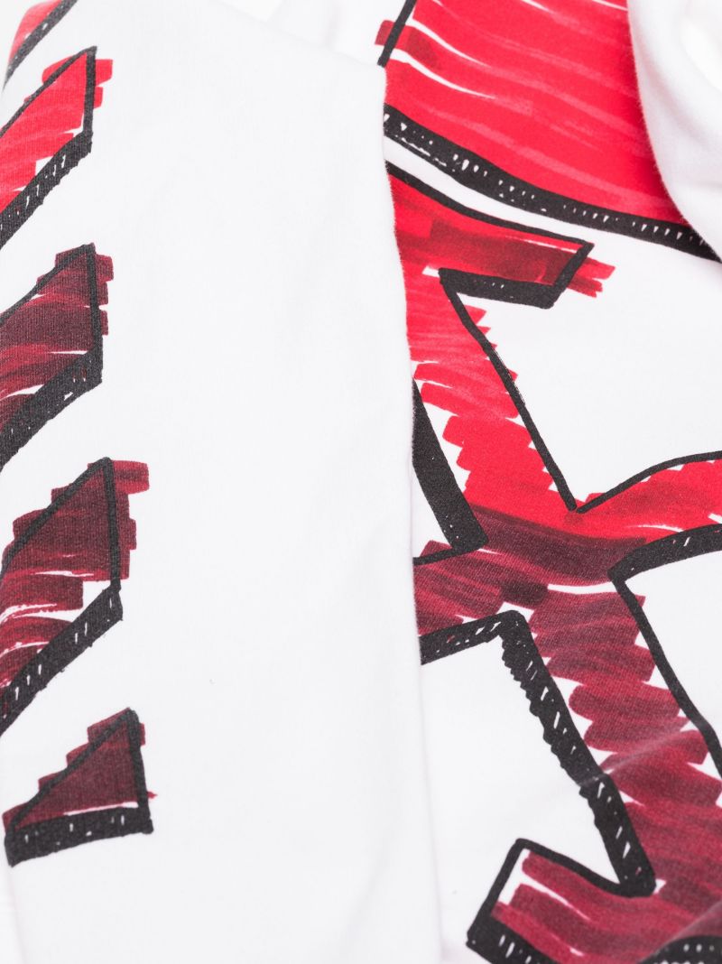 Marker Arrows Cotton Hoodie