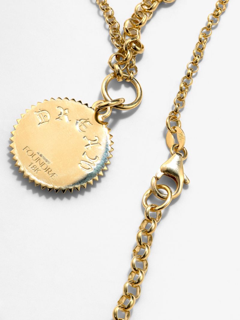 18k Yellow Gold Dream Medium Mixed Belcher Chain Diamond Necklace