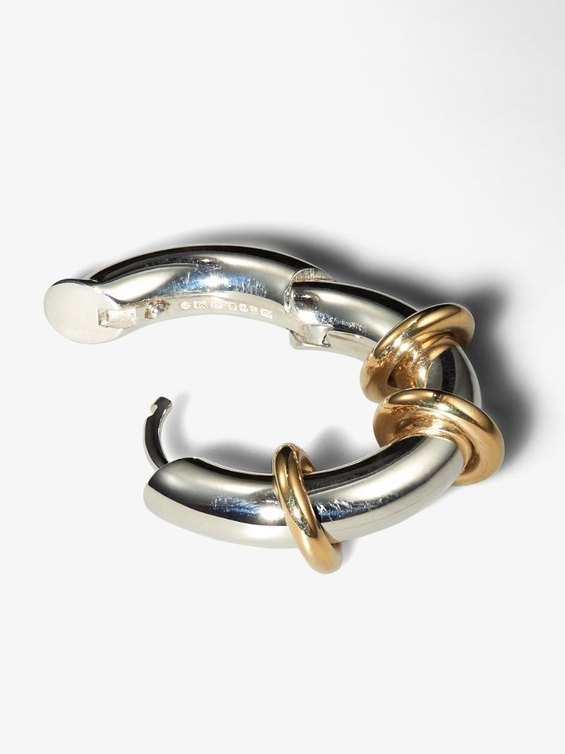 Sterling Silver Ursa Minor Single Hoop Earring