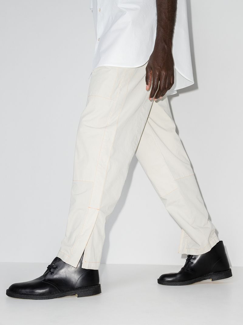 Black Leather Desert Boots