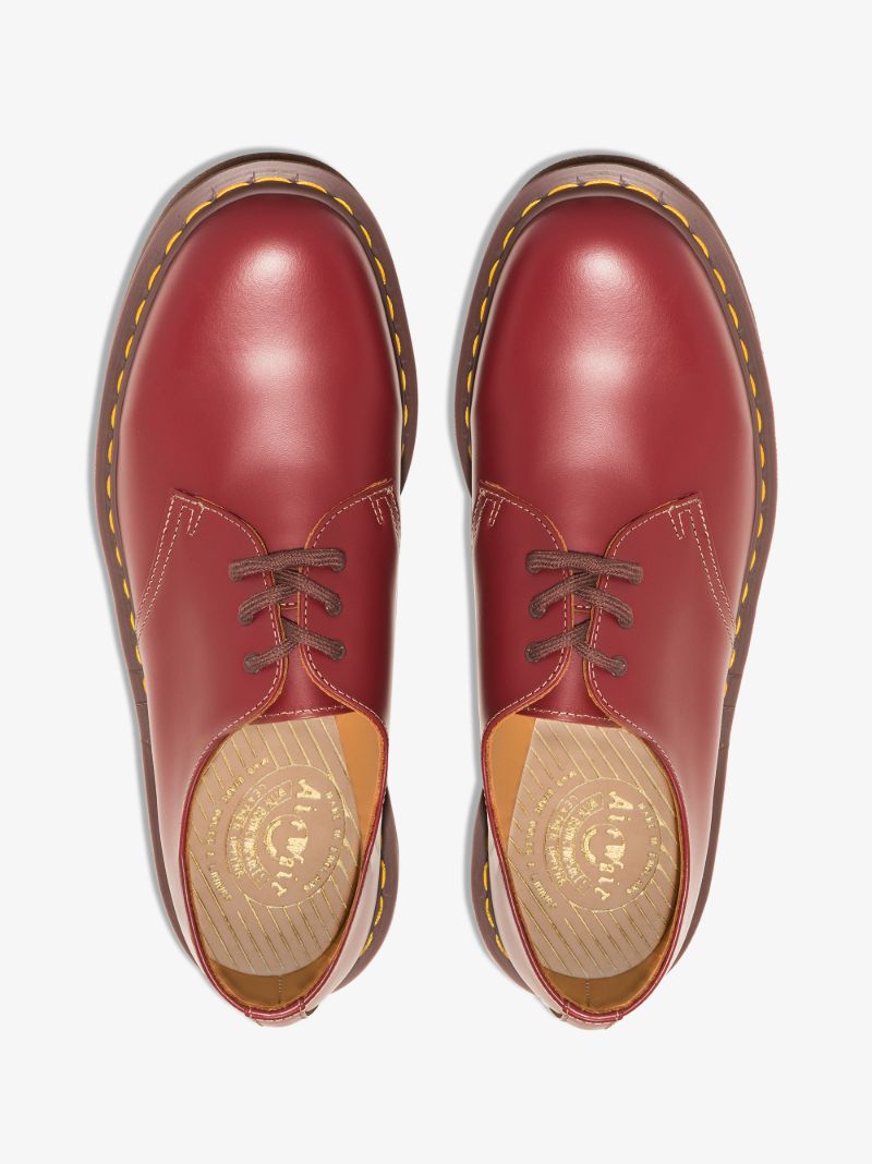 Red Vintage 1461 Leather Derby Shoes