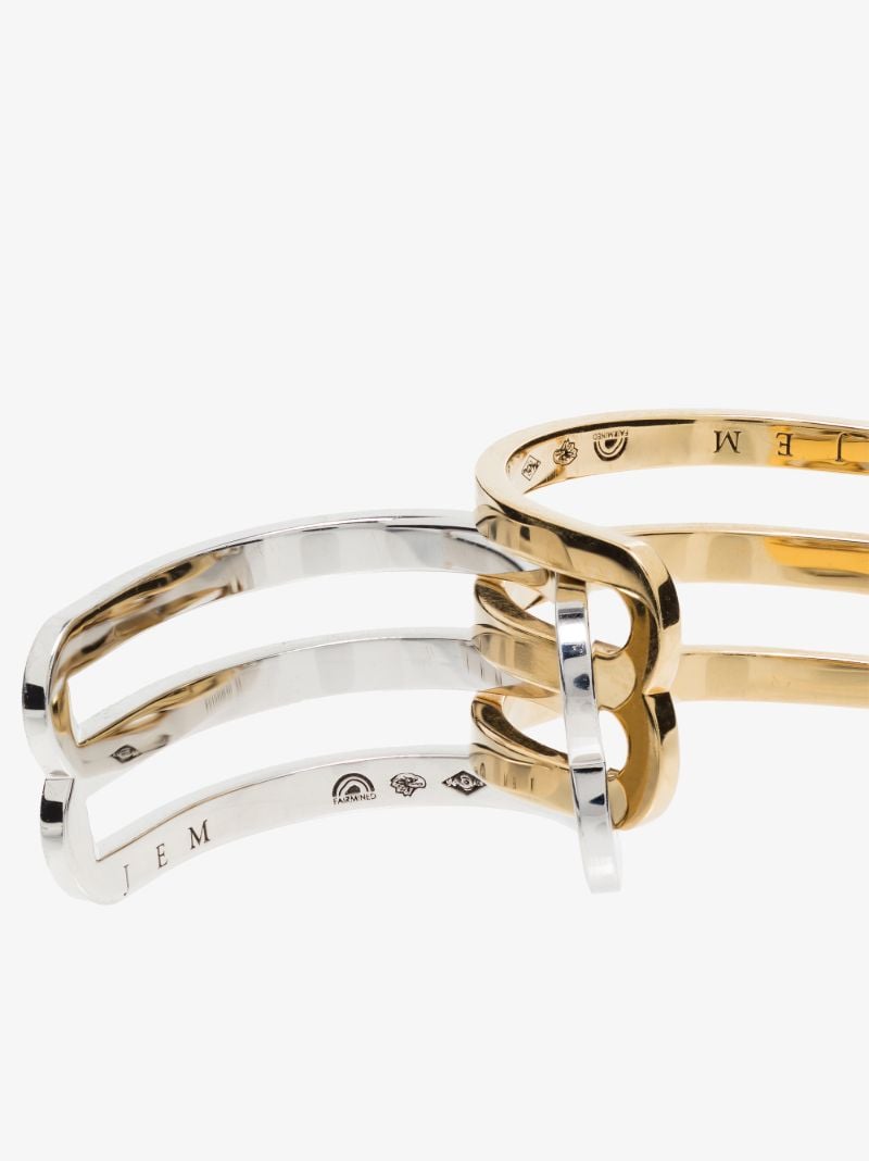 18k Yellow and White Gold Ã_x0083_â_x0080_°treintes Ring
