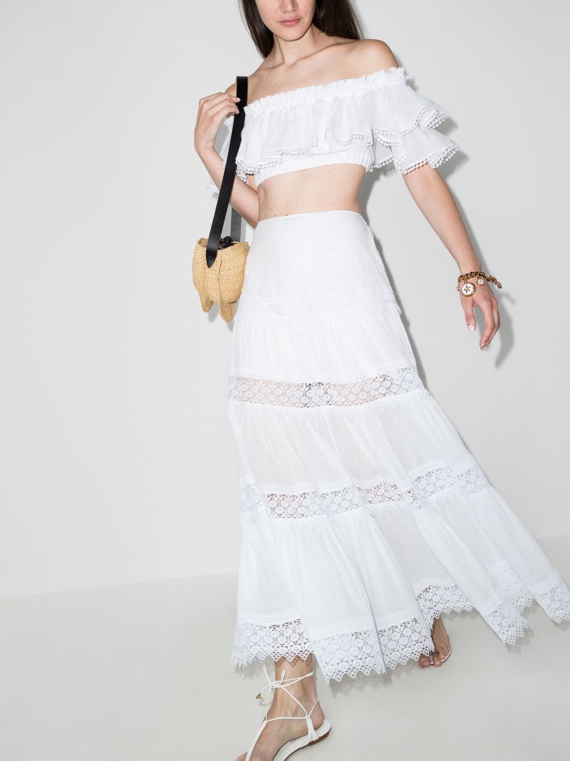 Cata Ruffled Off-the-shoulder Top